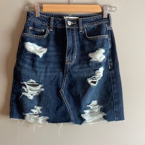 Hollister Jean skirt Size 1